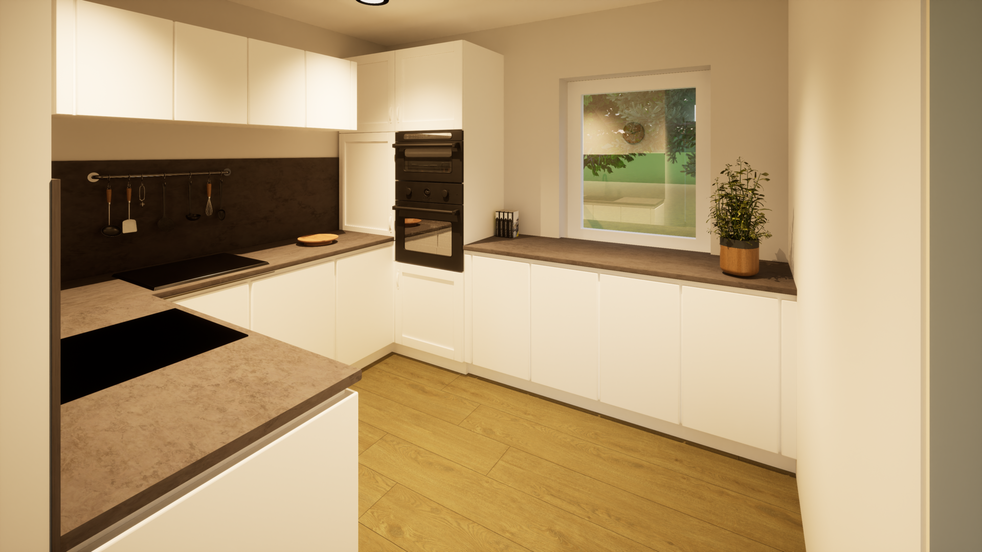 Entwurf-Visualisierung Küche