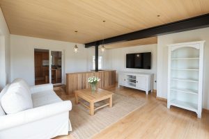 Wohnen/Essen Anbau - Wohnzimmer, Landhaus - (KI generiert)