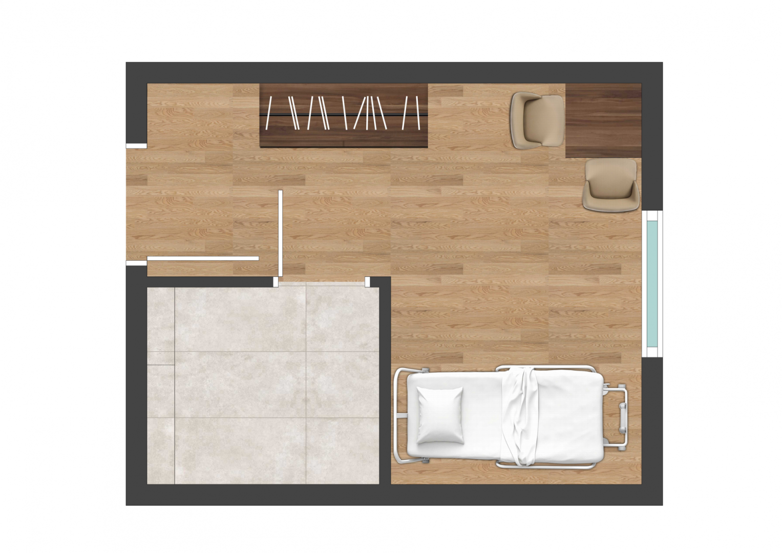 Pflegeapartement Grundriss - Etage 1