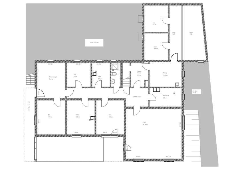 Grundriss Bestand UG