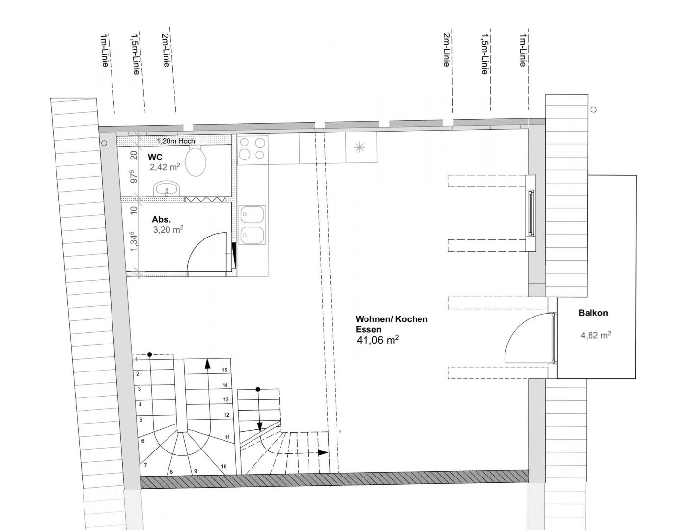 Grundriss WHG West DG Ansicht