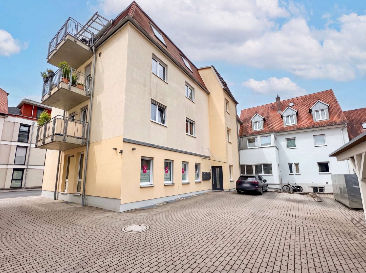 Stellplatz im Innenhof