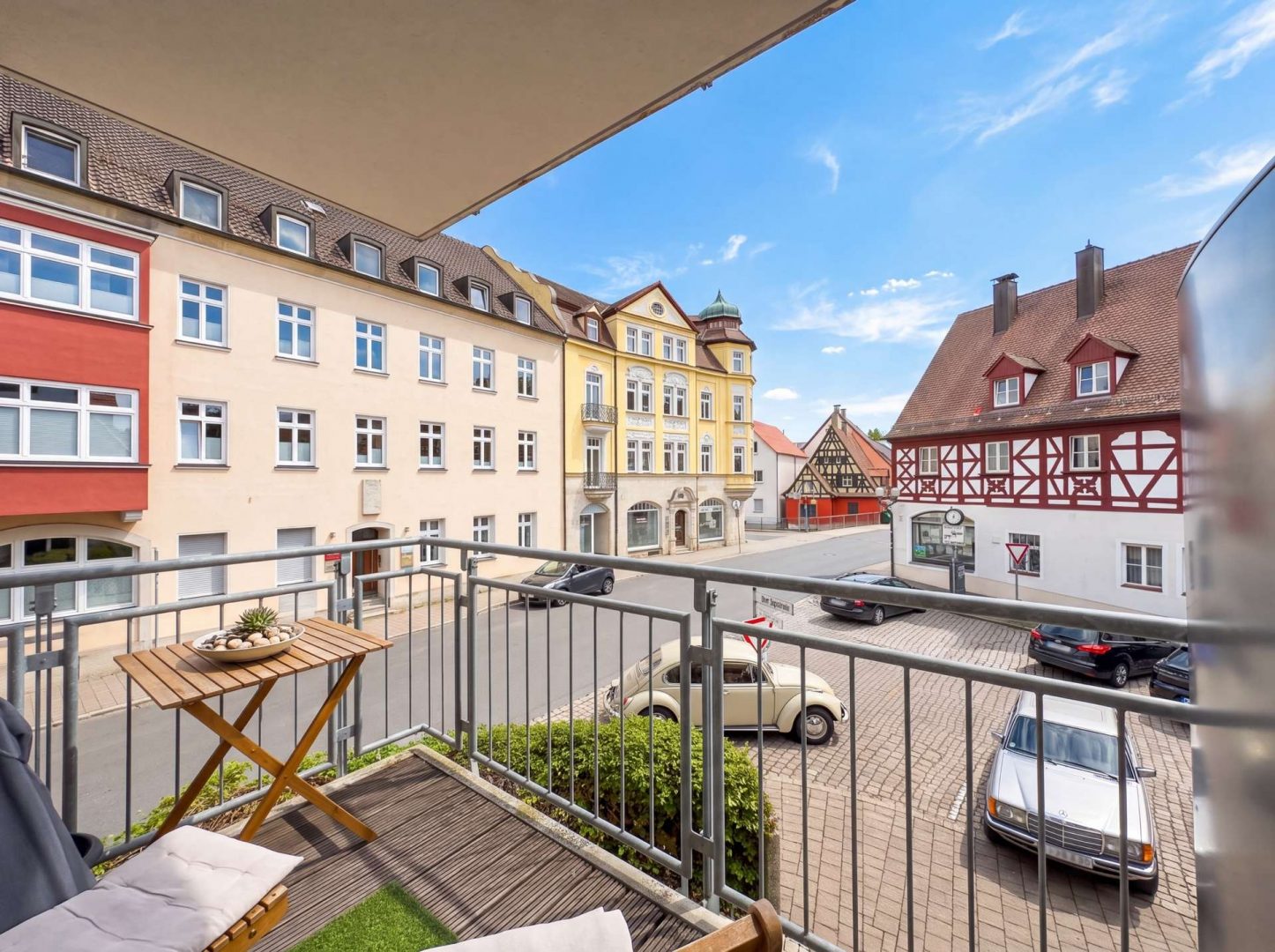 Blick vom Balkon