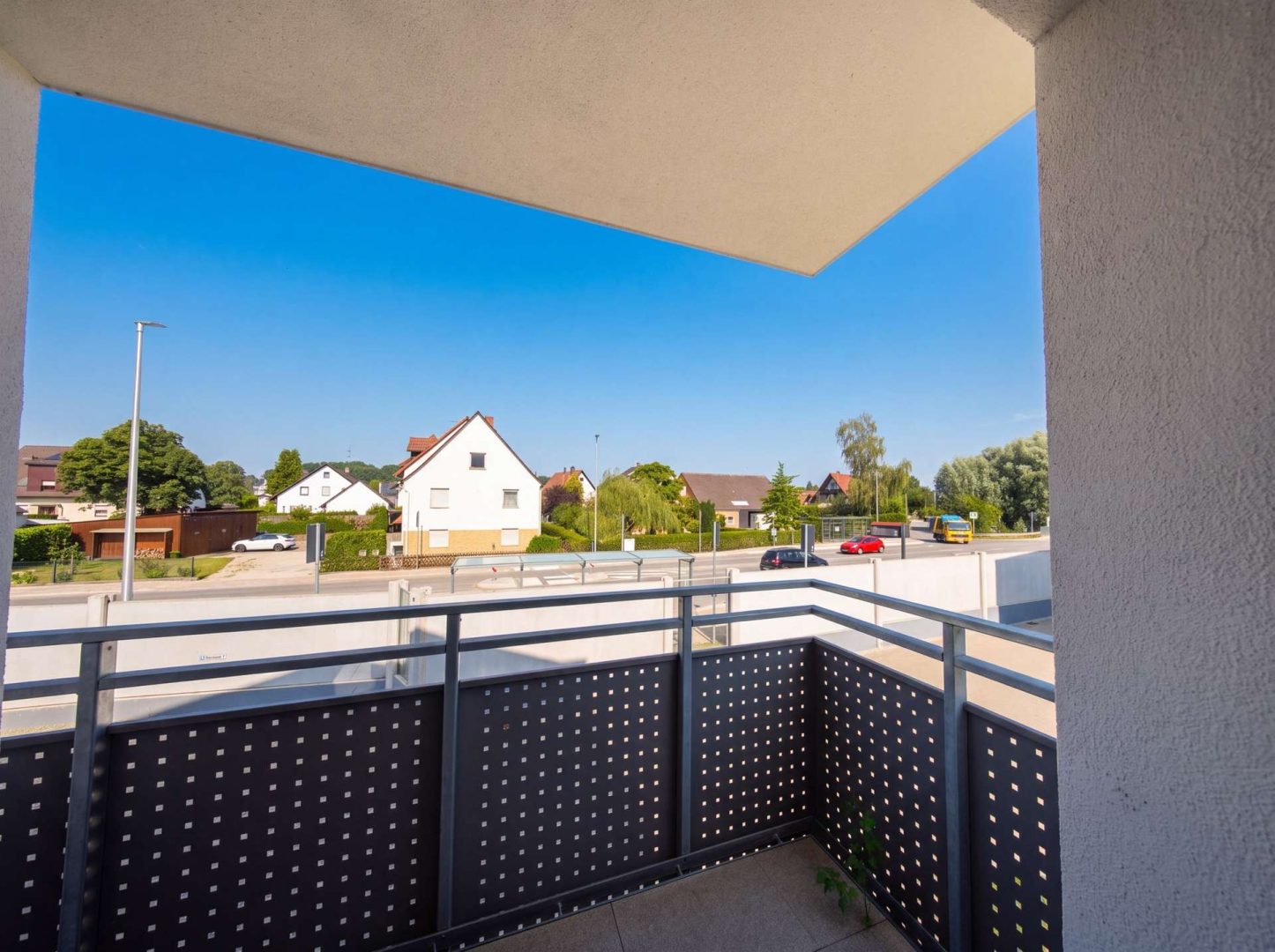 Balkon an Schlafzimmer