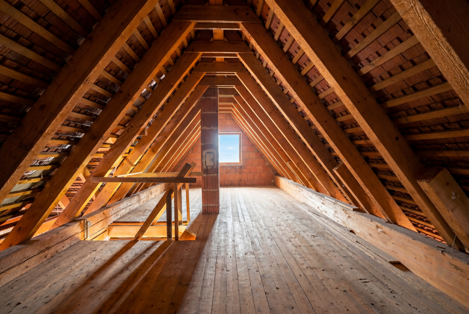 Spitzboden Rohbau
