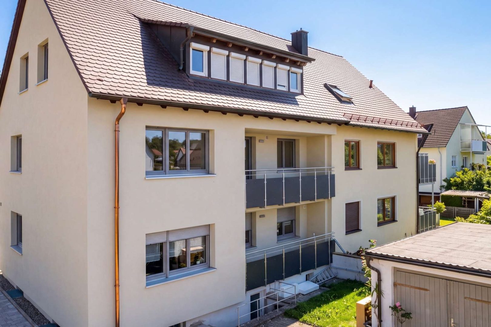 Außenansicht auf Balkon